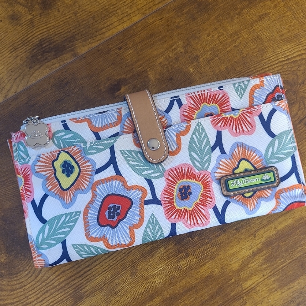 Lily Bloom Vibrant Floral Clutch